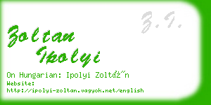 zoltan ipolyi business card